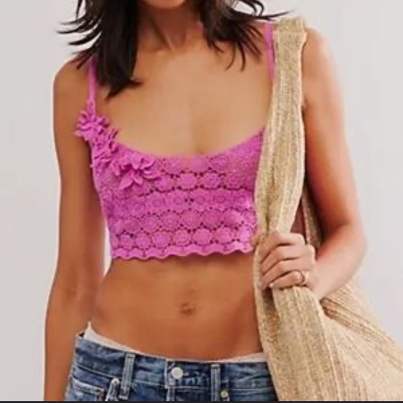 Intimately By Free People Tops - INTIMATELY FREE PEOPLE MEDIUM WALK THIS WAY CROCHET TOP
